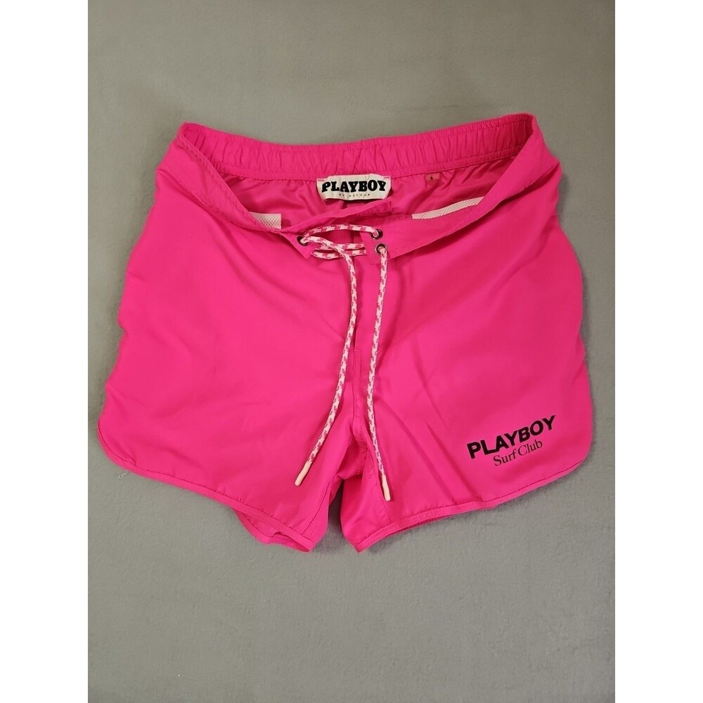 Mens Playboy Surf Club By Pacsun Swim Trunks Size S Pink